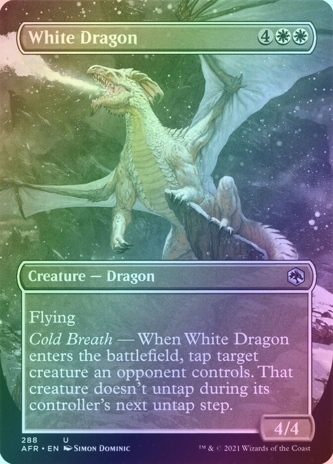 White Dragon (AFR) (288) / Borderless / Foil
