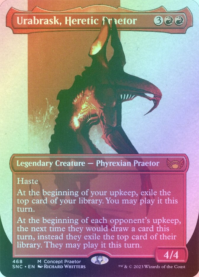 Urabrask, Heretic Praetor (SNC) (468) / Borderless / Foil