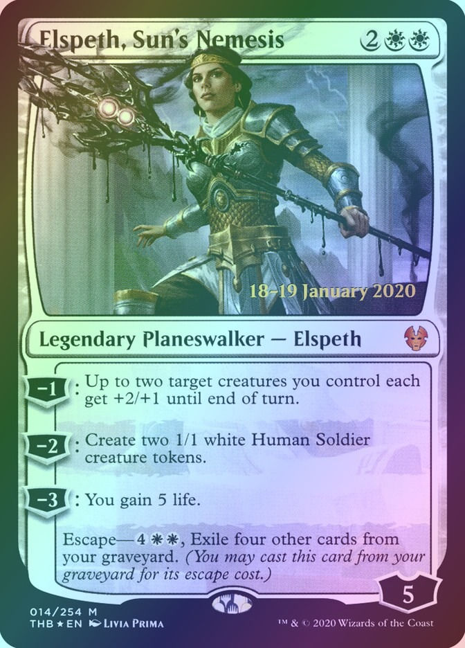 Elspeth, Sun's Nemesis (PTHB) (14s) / Foil