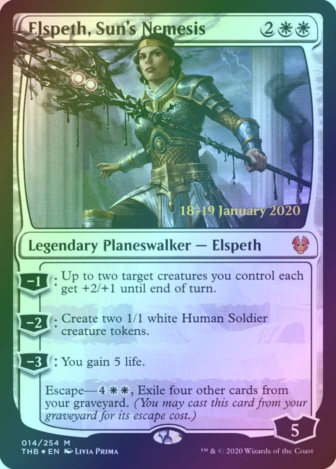 Elspeth, Sun's Nemesis (PTHB) (14s) / Foil
