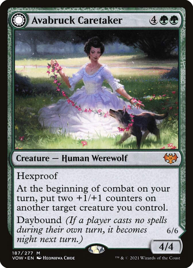 Avabruck Caretaker // Hollowhenge Huntmaster (VOW) (187)