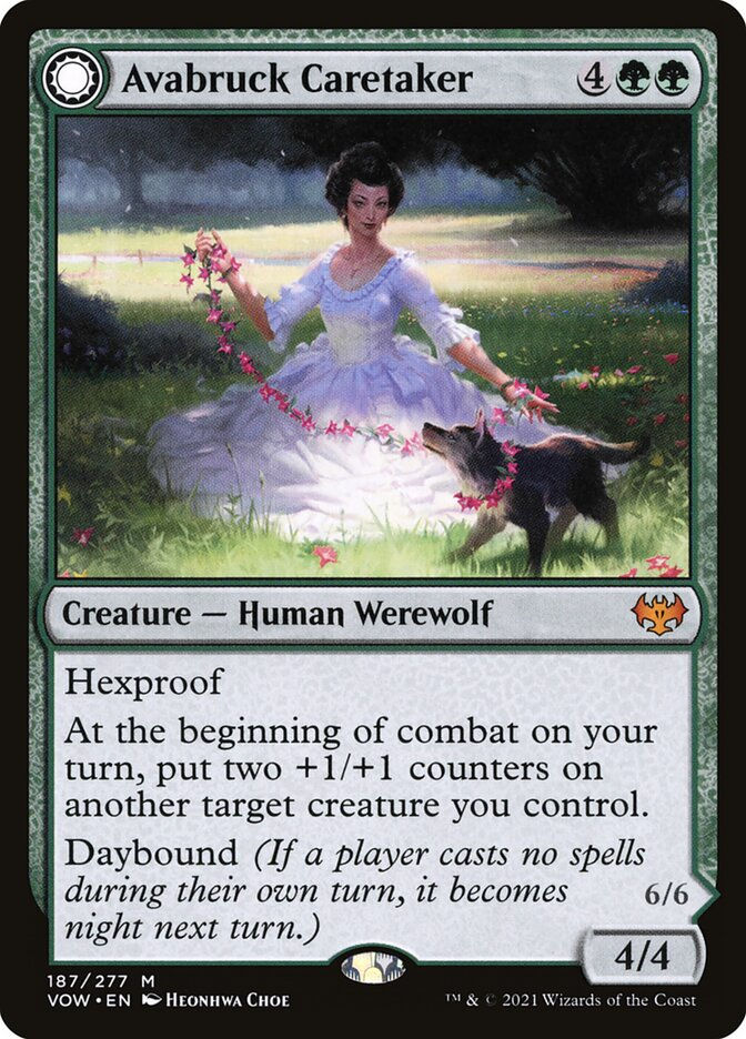Avabruck Caretaker // Hollowhenge Huntmaster (VOW) (187) — cara 1 de 2