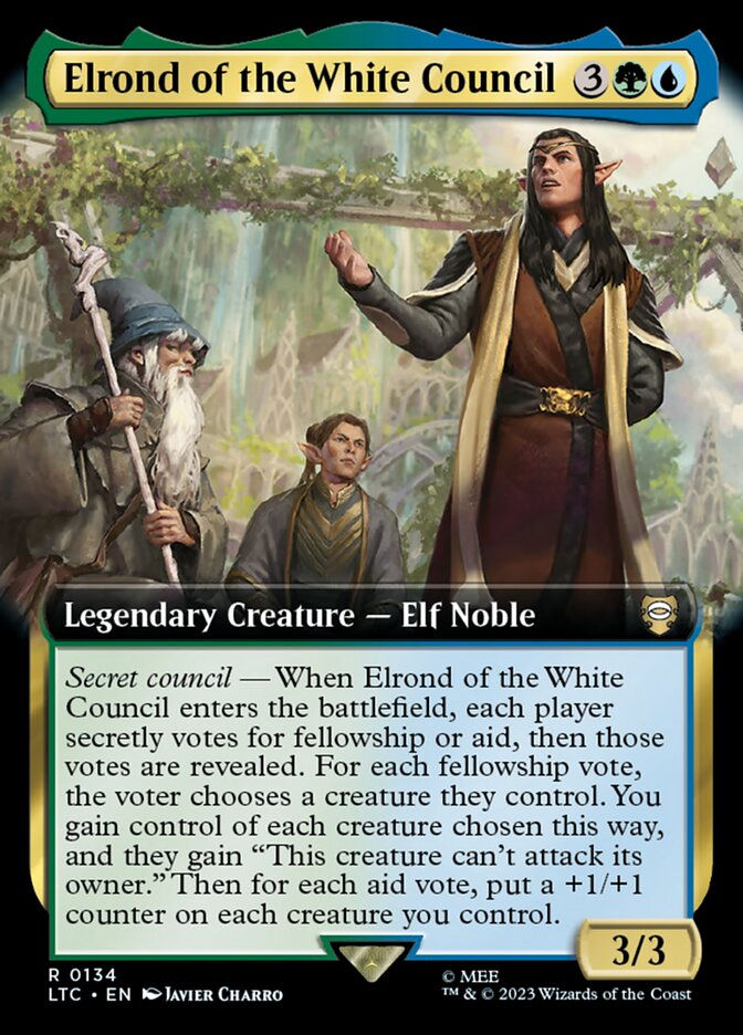 Elrond of the White Council (LTC) (134) / Extended Art