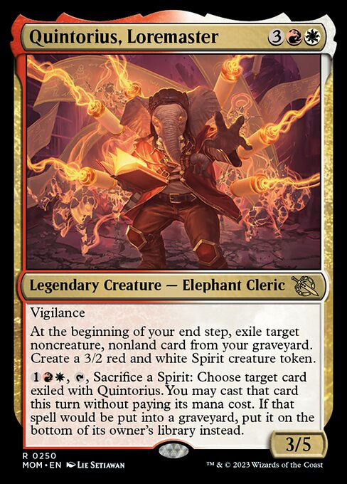 Quintorius, Loremaster (mom)