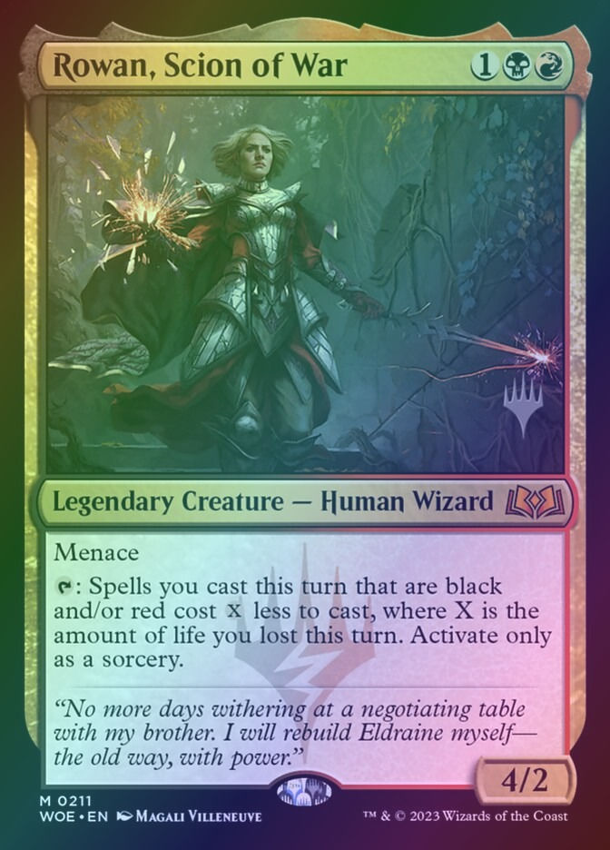 Rowan, Scion of War (PWOE) (211p) / Foil