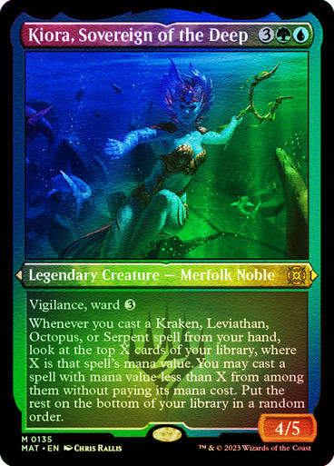 Kiora, Sovereign of the Deep (MAT) / Foil Etched