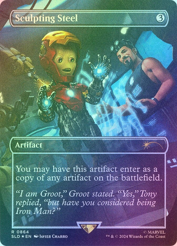 Sculpting Steel (SLD) (864) / Borderless / Foil