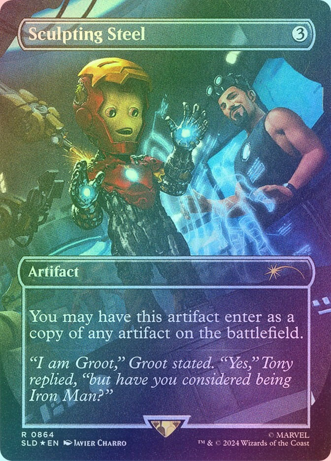 Sculpting Steel (SLD) (864) / Borderless / Foil