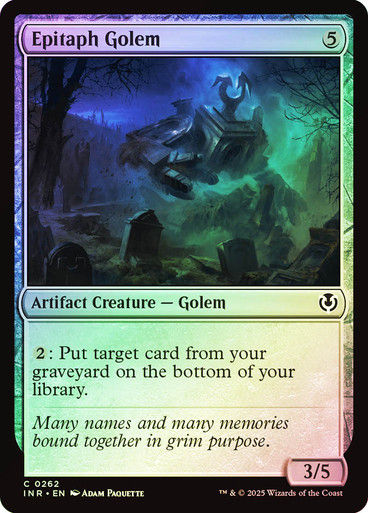 Epitaph Golem (INR) (262) / Foil