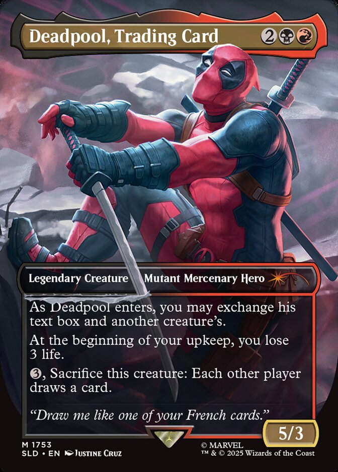 Deadpool, Trading Card (SLD) (1753) / Borderless