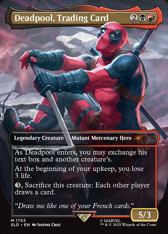 Deadpool, Trading Card (SLD) (1753) / Borderless