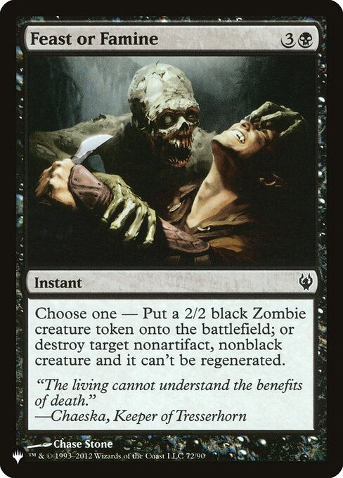 Feast or Famine (PLST) (DDJ-72)