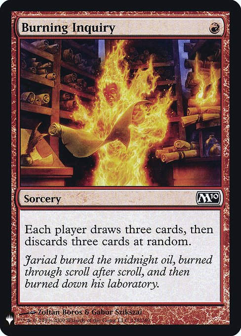 Burning Inquiry (PLST) (M10-128)