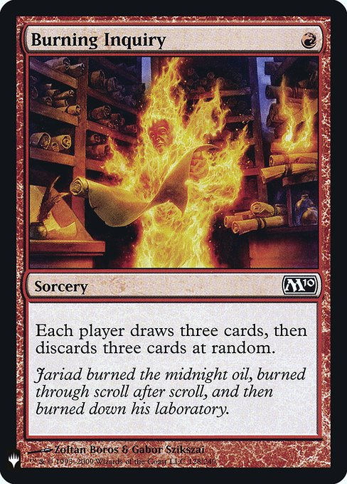Burning Inquiry (PLST) (M10-128)
