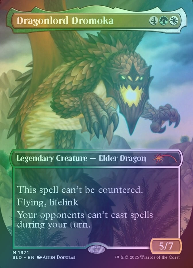 Dragonlord Dromoka // Dragonlord Dromoka (SLD) (1971) / Borderless / Foil — cara 1 de 2