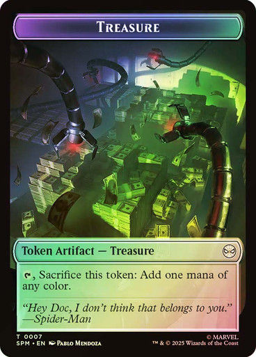 Spider Token 003 // Treasure Token 007 (TSPM) / Foil — cara 2 de 2
