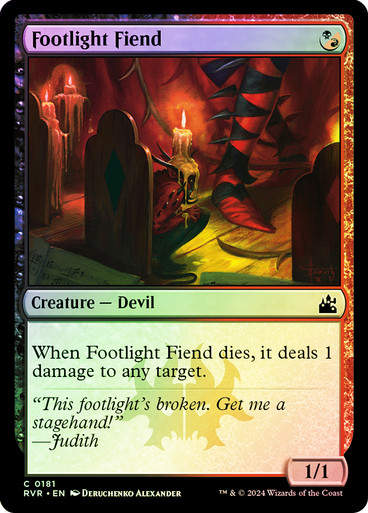 Footlight Fiend (rvr) (181) / Foil