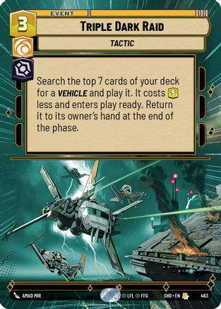 Triple Dark Raid (Hyperspace) (SHD_#463) / Foil
