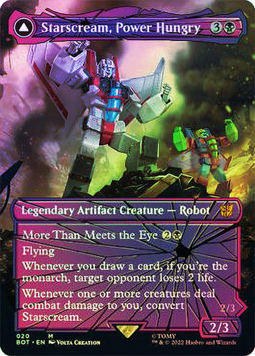Starscream, Power Hungry // Starscream, Seeker Leader (BOT) (20) / Foil — cara 1 de 2