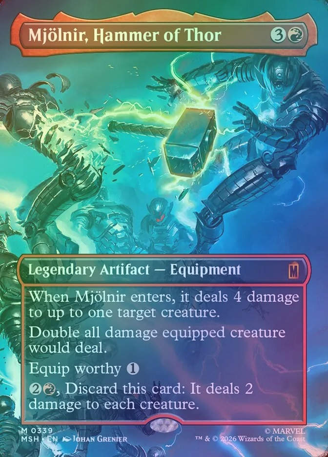Mjölnir, Hammer of Thor (MSH) (339) / Borderless / Foil