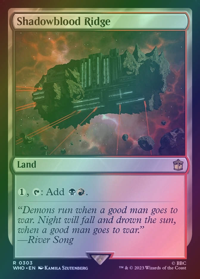 Shadowblood Ridge (WHO) (303) / Foil