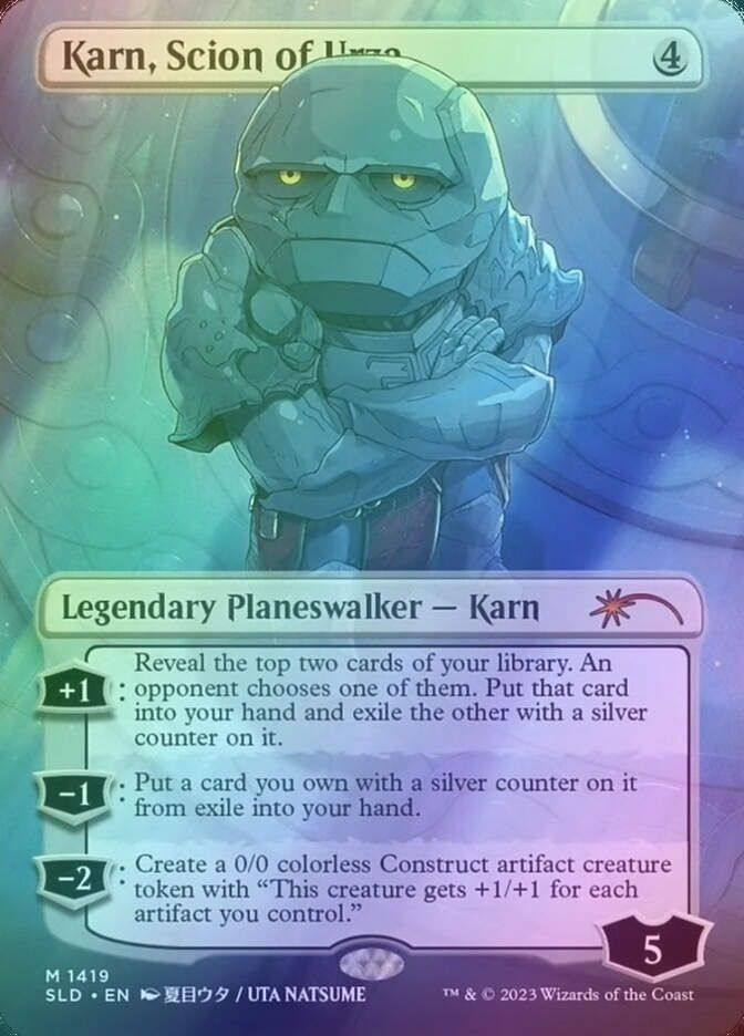 Karn, Scion of Urza (SLD) (1419★) / Borderless / Rainbow Foil