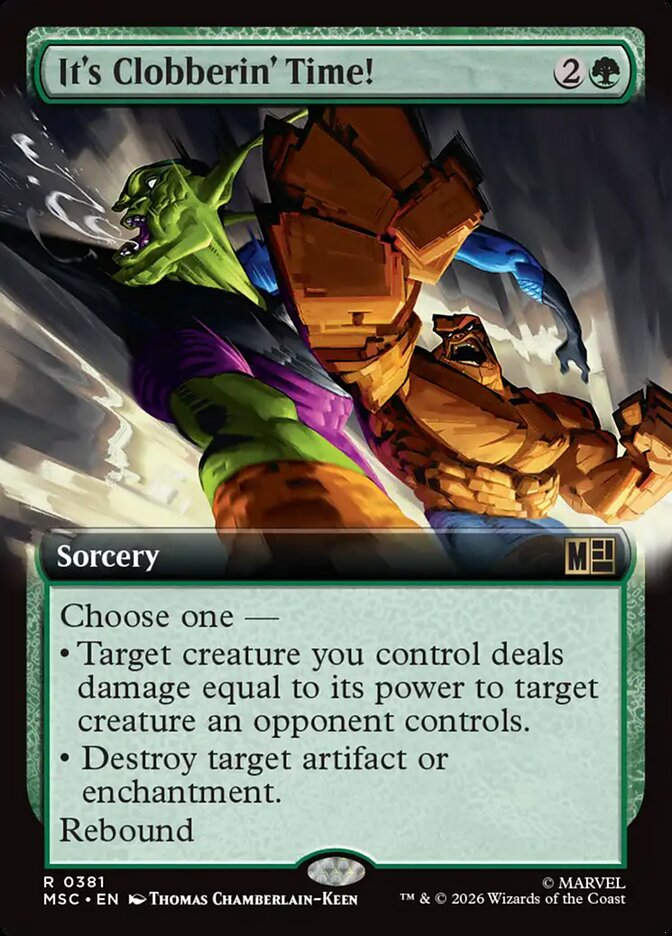 It's Clobberin' Time! (MSC) (381) / Extended Art