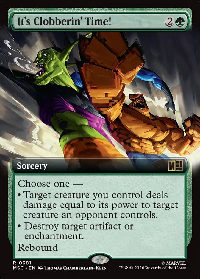 It's Clobberin' Time! (MSC) (381) / Extended Art
