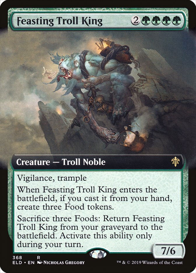 Feasting Troll King (ELD) (368) / Extended Art