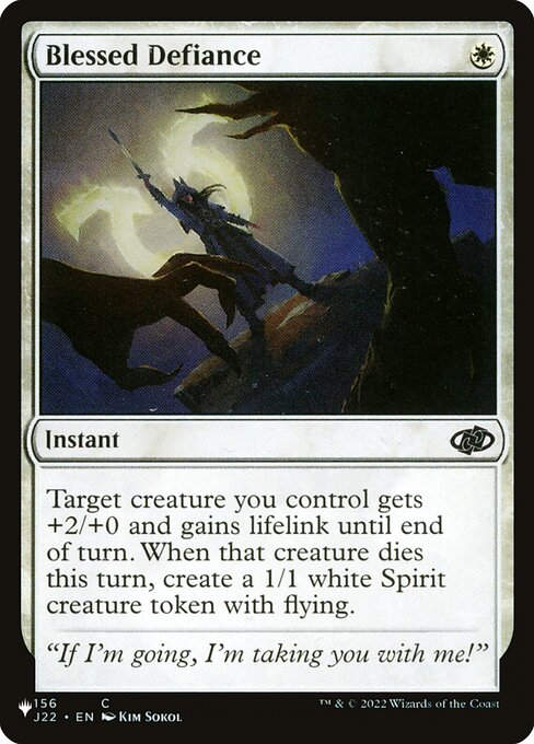 Blessed Defiance (PLST) (J22-156)