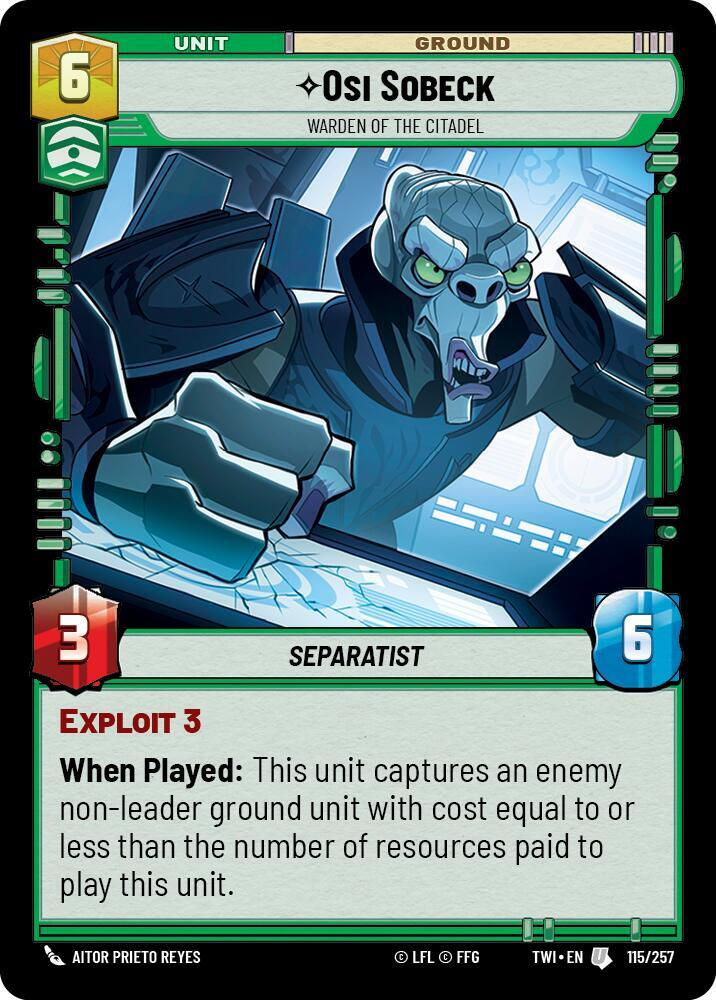 Osi Sobeck - Warden of the Citadel (TWI) (115/257) / Foil