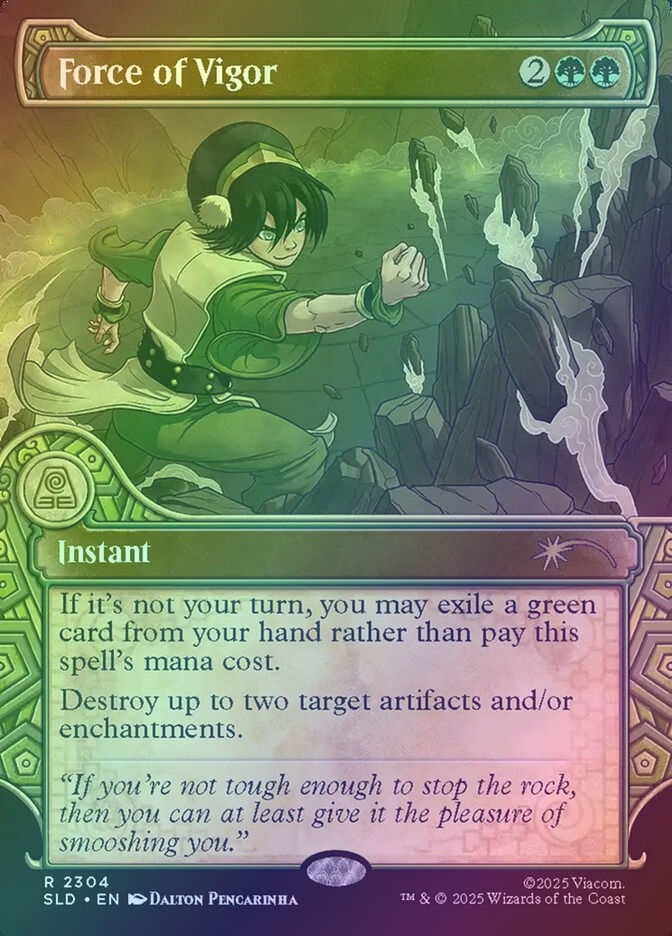 Force of Vigor (SLD) (2304) / Borderless / Showcase / Foil