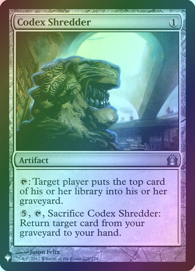 Codex Shredder (PLST) (RTR-228) / Foil