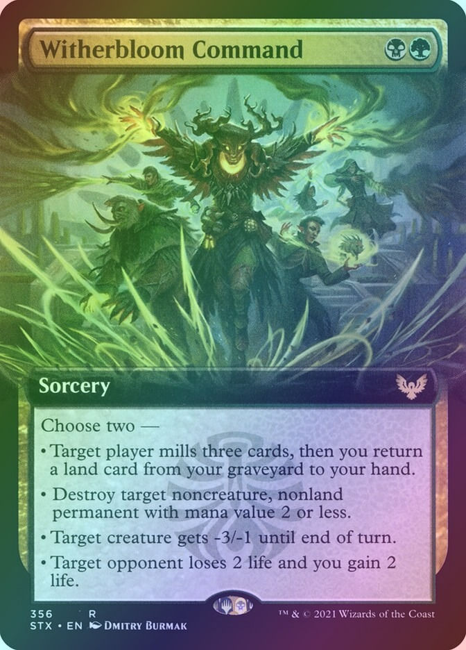 Witherbloom Command (STX) (356) / Extended Art / Foil