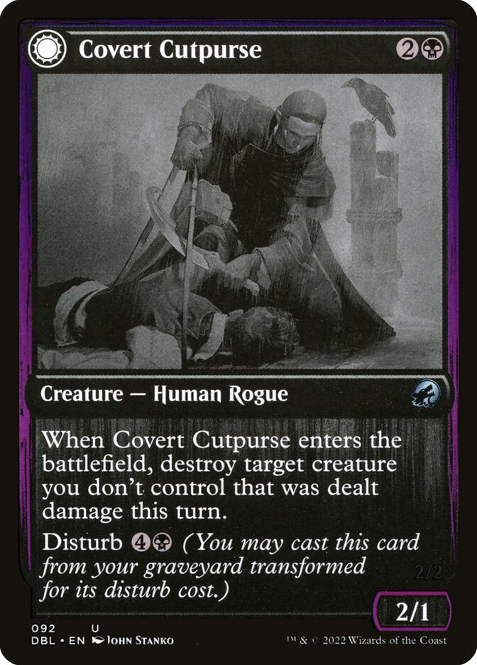 Covert Cutpurse // Covetous Geist (DBL) (92) — cara 1 de 2