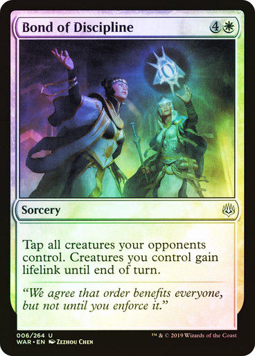 Bond of Discipline (WAR) (6) / Foil