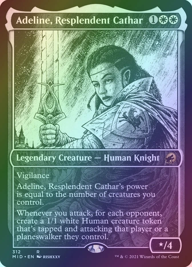 Adeline, Resplendent Cathar (MID) (312) / Showcase / Foil