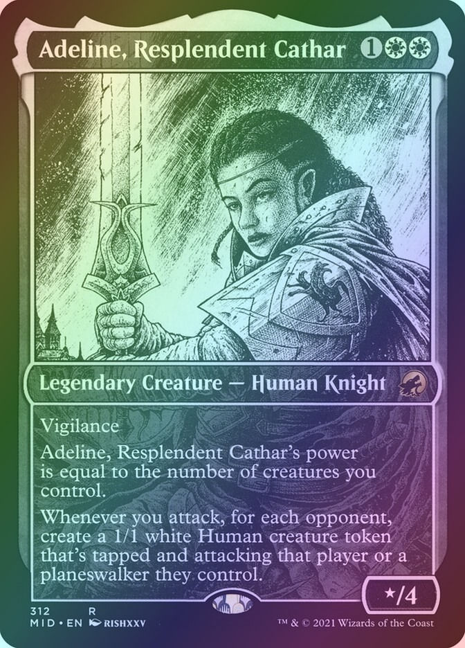 Adeline, Resplendent Cathar (MID) (312) / Showcase / Foil