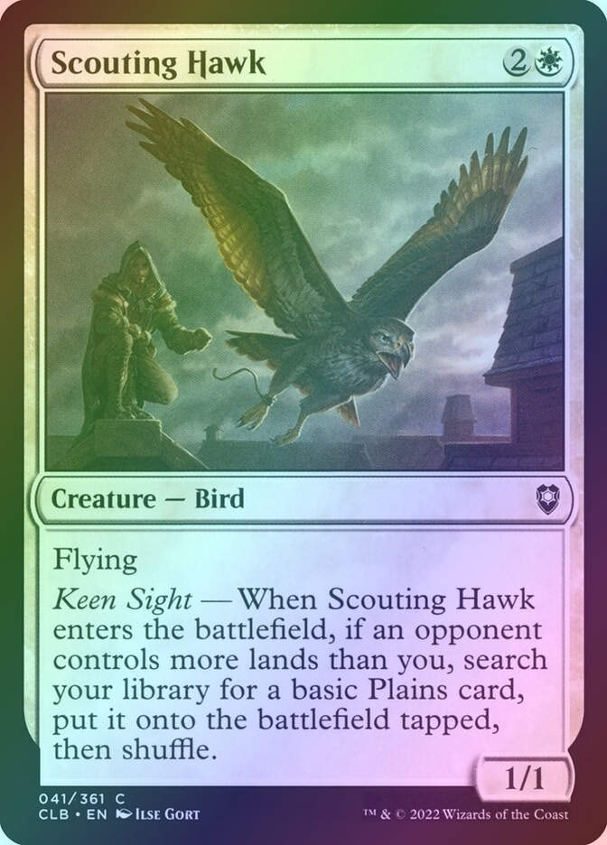 Scouting Hawk (CLB) (41) / Foil