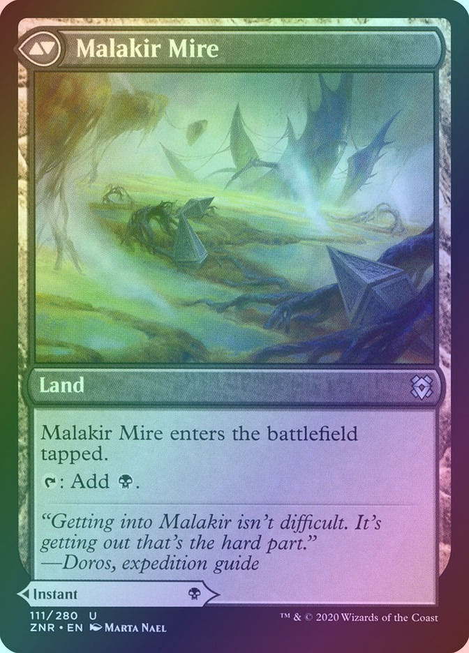 Malakir Rebirth // Malakir Mire (ZNR) (111) / Foil — cara 2 de 2