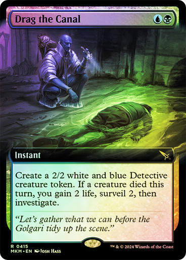 Drag the Canal (mkm) (415) / Extended Art Foil