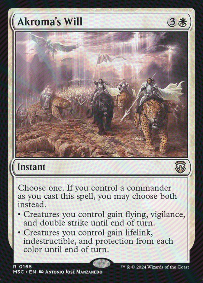Akroma's Will (M3C) (165) / Ripple Foil