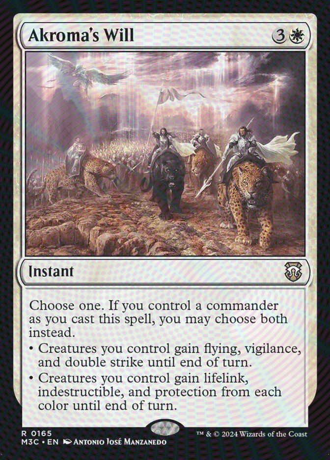 Akroma's Will (M3C) (165) / Ripple Foil