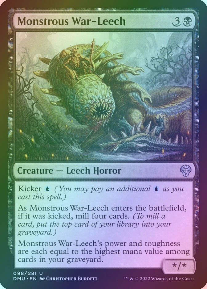 Monstrous War-Leech (DMU) (98) / Foil