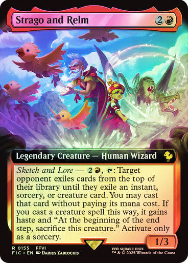 Strago and Relm (FIC) (155) / Extended Art / Foil