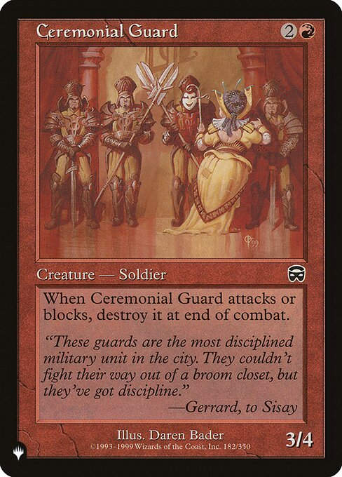 Ceremonial Guard (PLST) (MMQ-182)