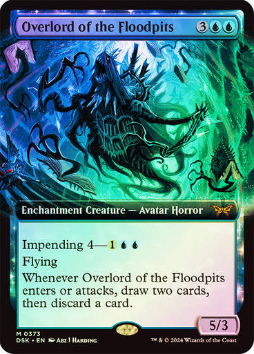 Overlord of the Floodpits (DSK) (373) / Foil / Extended Art