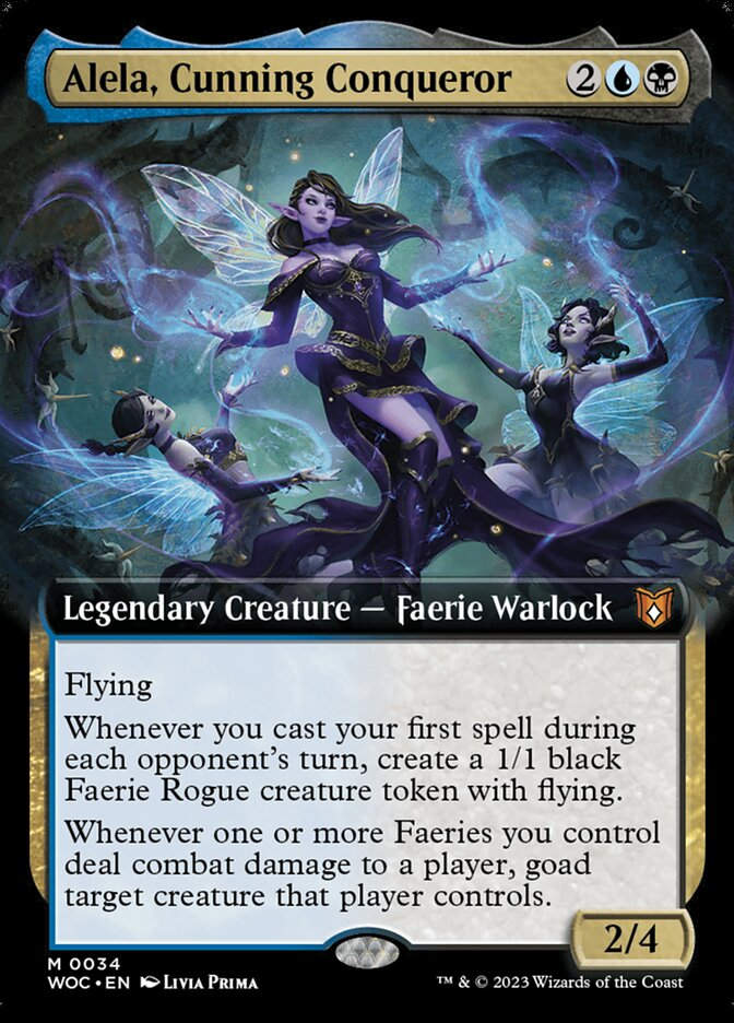 Alela, Cunning Conqueror (WOC) (34) / Extended Art