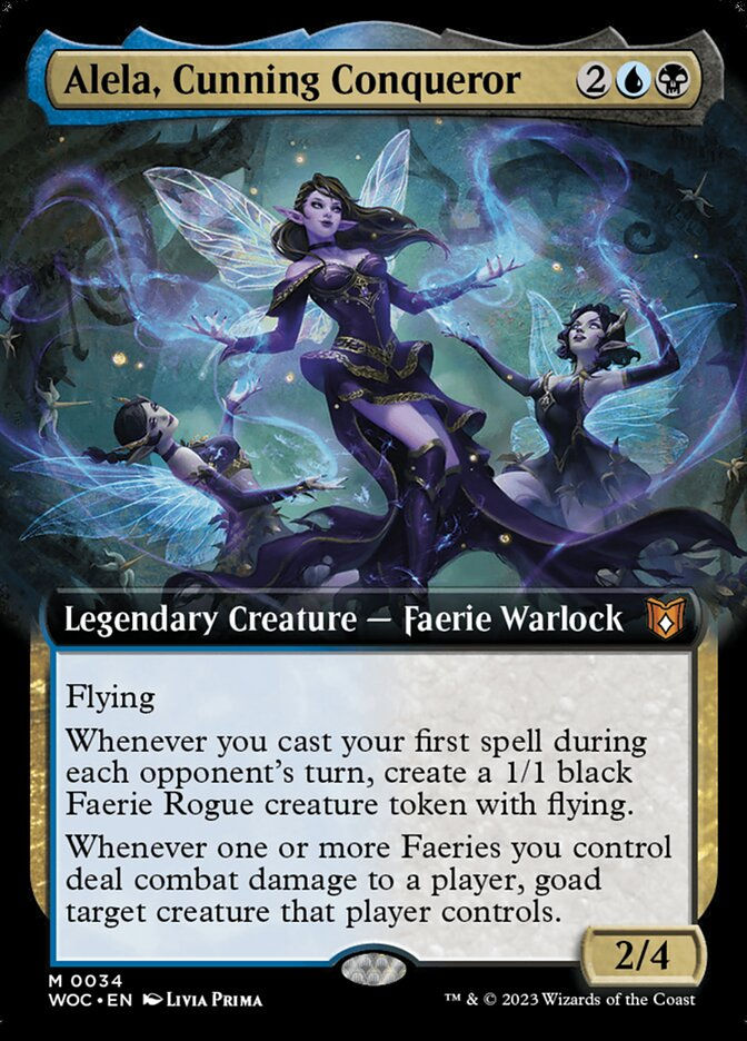Alela, Cunning Conqueror (WOC) (34) / Extended Art