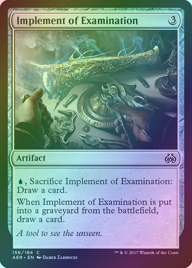 Implement of Examination (AER) (156) / Foil